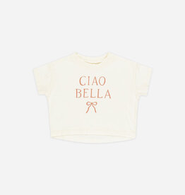 Rylee + Cru Inc. BOXY TEE || CIAO BELLA IVORY