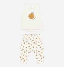 Rylee + Cru Inc. TANK + SLOUCH PANT SET ORANGES