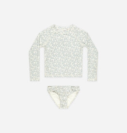 Rylee + Cru Inc. MARYN RASHGUARD SET BLOSSOM IVORY