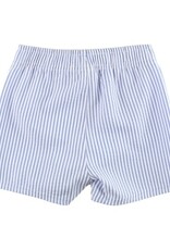 RuffleButts Swim Trunks Periwinkle Blue Seersucker