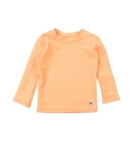 RuffleButts SALE Long Sleeve Rash Guard Neon Orange