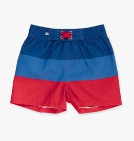 RuffleButts SALE Swim Trunks Liberty Color Block