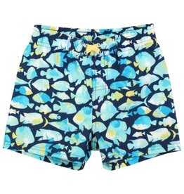 RuffleButts SALE Swim Trunks Fish Friends