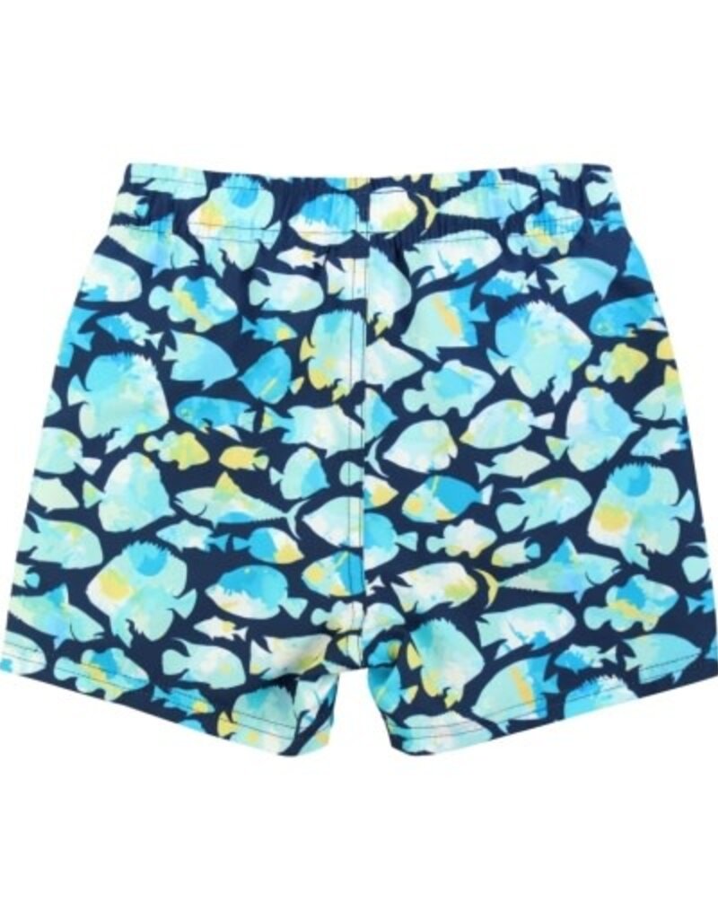 RuffleButts Swim Trunks Fish Friends