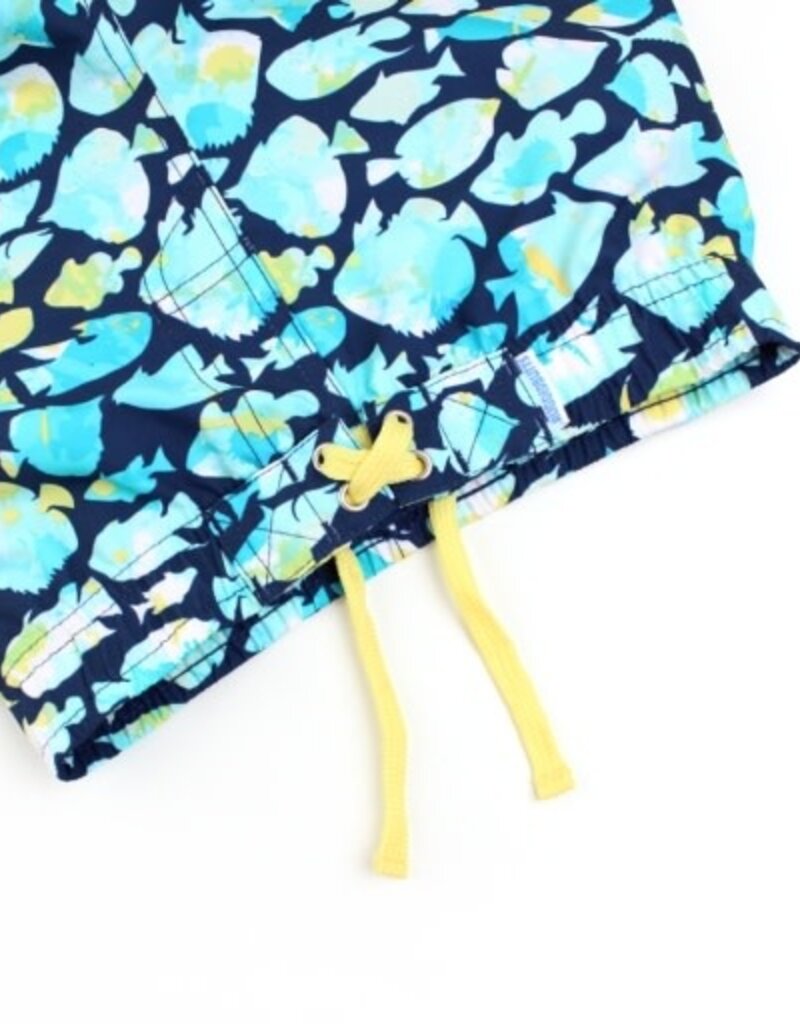 RuffleButts Swim Trunks Fish Friends