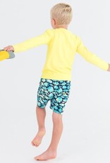 RuffleButts Swim Trunks Fish Friends