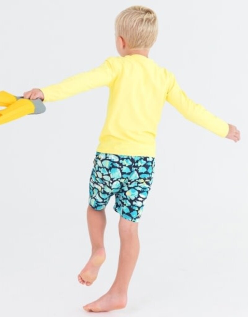 RuffleButts Swim Trunks Fish Friends