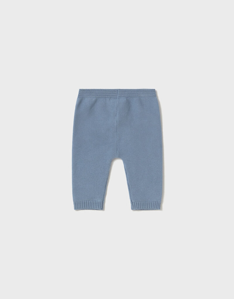 Mayoral Long Knit 3pc Pant Set Blue