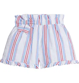 Little English Paperbag Bow Short Americana Stripe