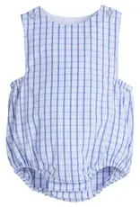 Little English Louis Sunsuit Royal Windowpane