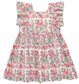 Pink Chicken elsie dress butterfly vines