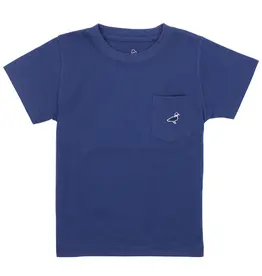 Properly Tied Parker Pocket S/S Tee River Blue