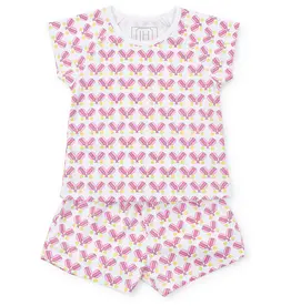 Lila + Hayes EMERY SHORT SET PICKLEBALL PINK