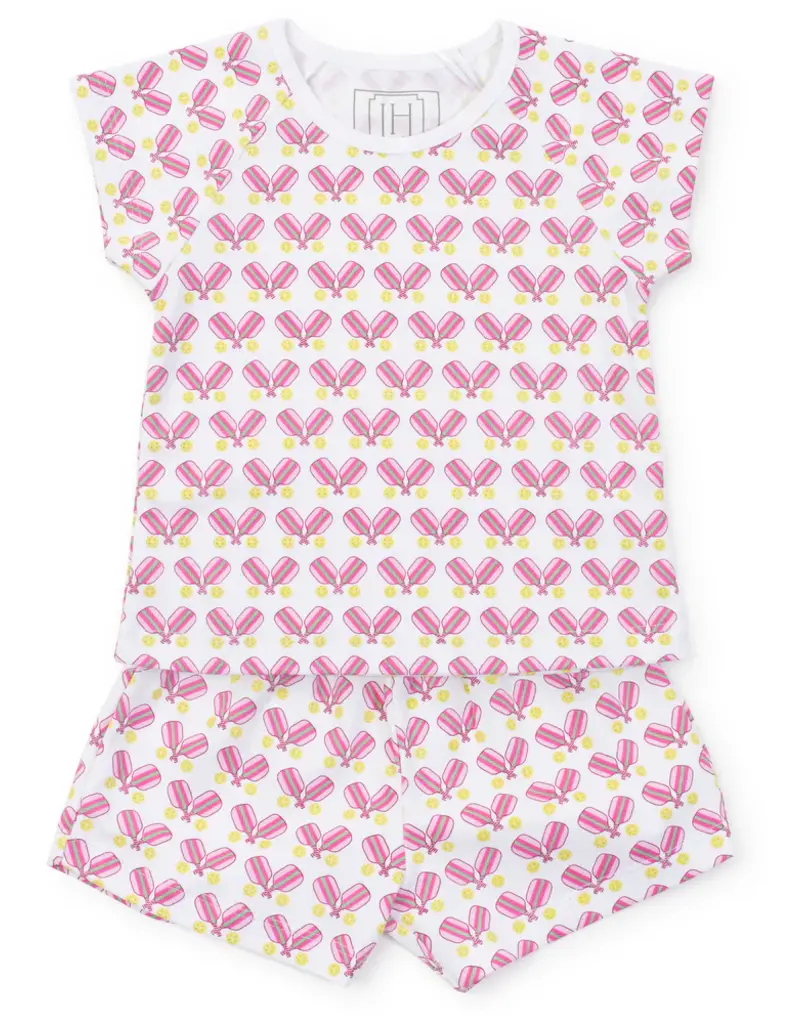 Lila + Hayes EMERY SHORT SET PICKLEBALL PINK