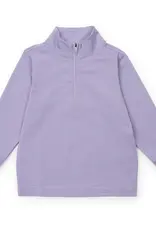 Lila + Hayes SAM PERFORMANCE PULLOVER PURPLE WHITE STRIPES