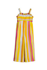 Abel & Lula Multicolor Striped Jumpsuit Persimmon