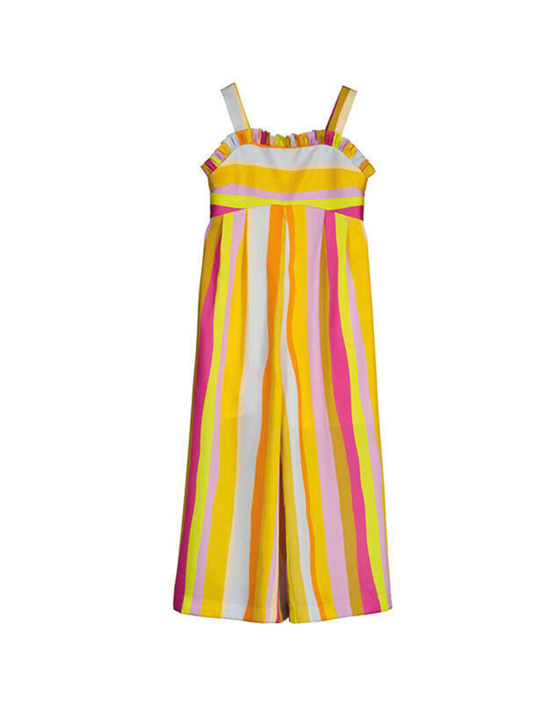 Abel & Lula Multicolor Striped Jumpsuit Persimmon