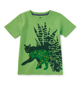 Tea Collection Puma & Leopard Graphic Tee Matcha