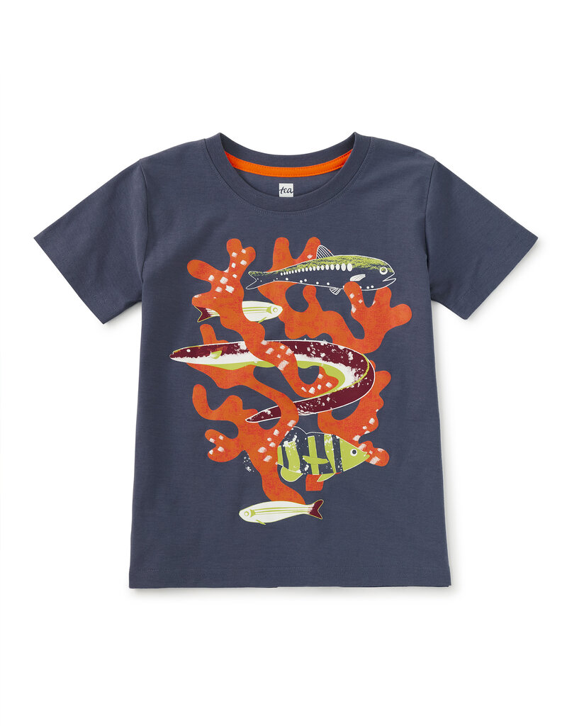 Tea Collection Coral Reef Friends Graphic Tee Triumph