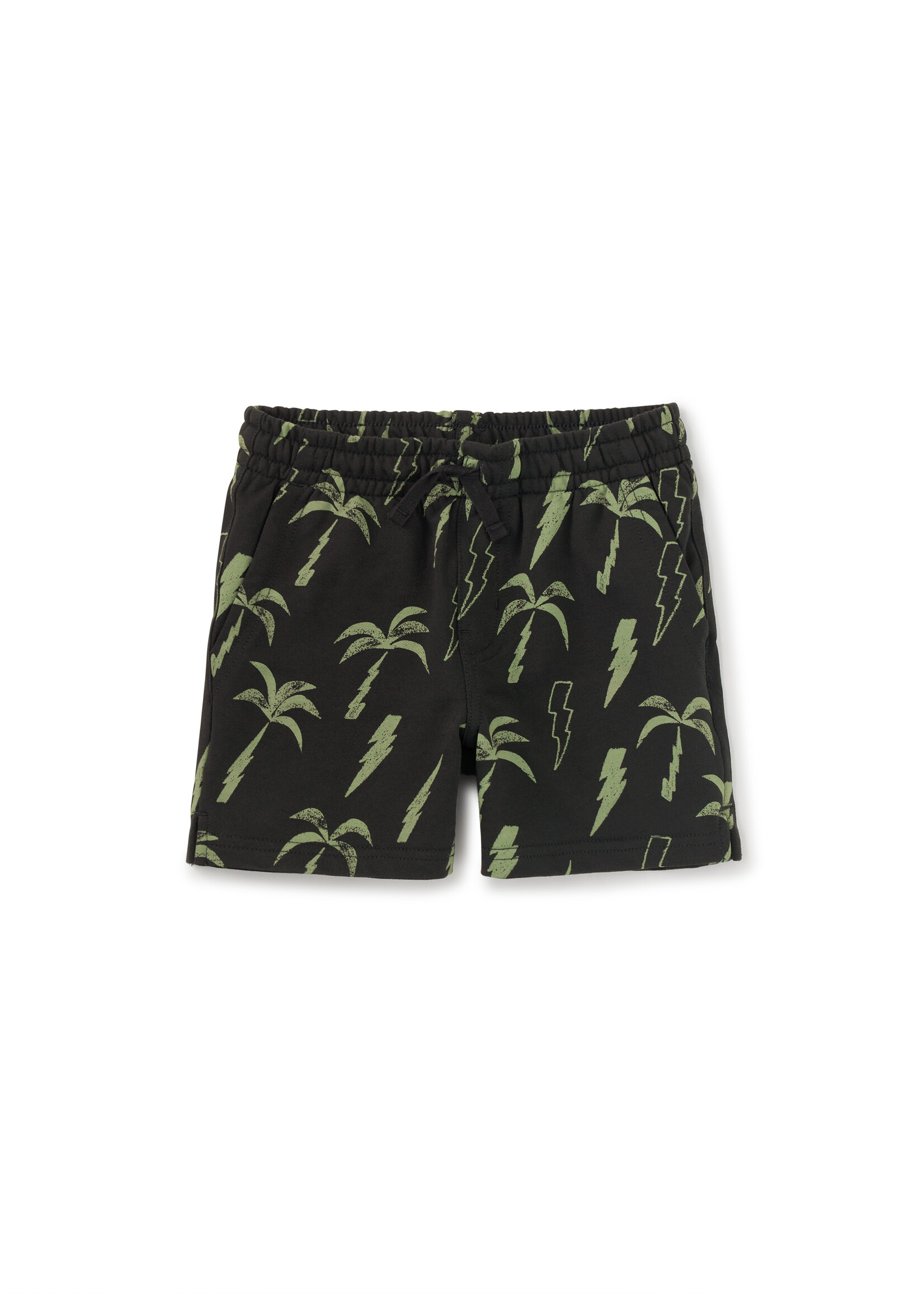 Tea Collection Printed Knit Shortie Lightning Palms