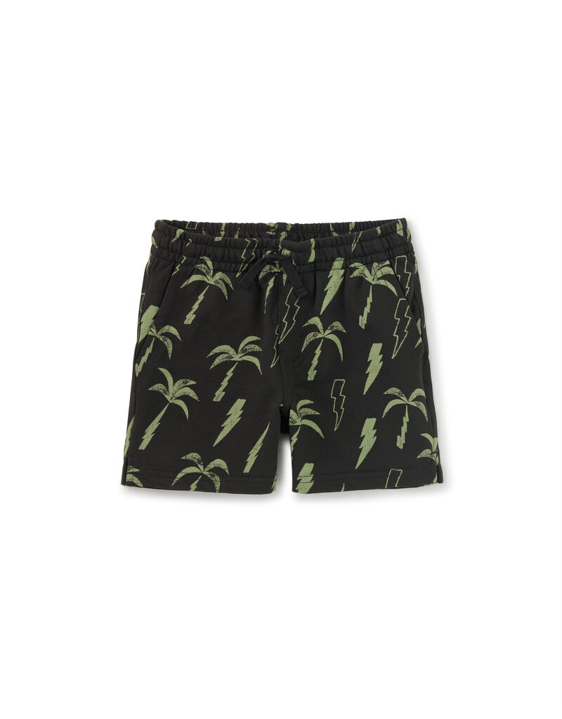 Tea Collection Printed Knit Shortie Lightning Palms