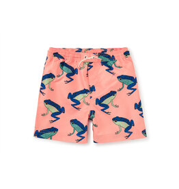 Tea Collection Mid-Length Swim Trunks Blue Dart Frogs