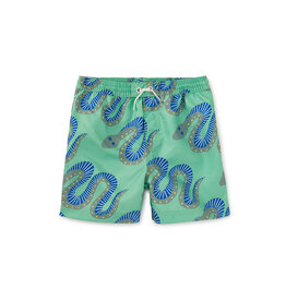Tea Collection Mid-Length Swim Trunks Squiggle Snakes
