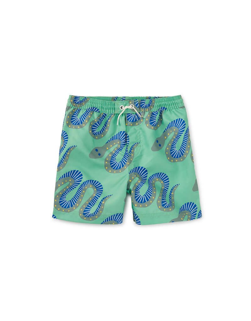 Tea Collection Mid-Length Swim Trunks Squiggle Snakes