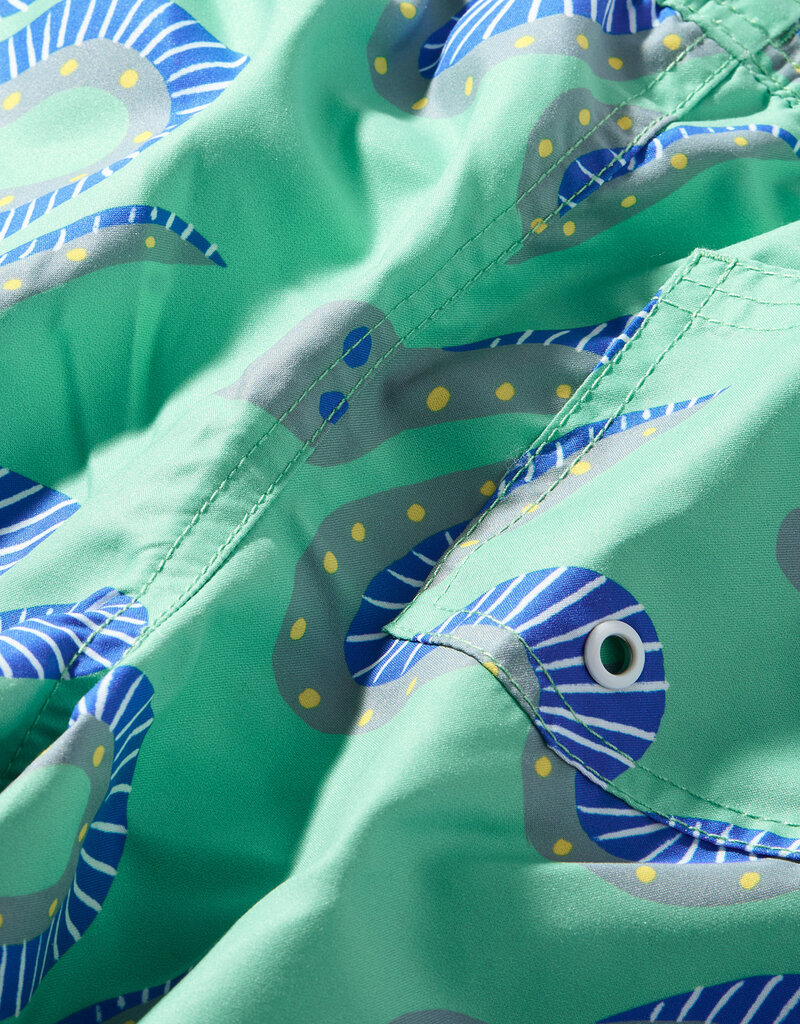 Tea Collection Mid-Length Swim Trunks Squiggle Snakes