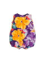 Tea Collection Peek-a-Boo Back Baby Romper Large Tropical Floral