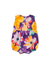 Tea Collection Peek-a-Boo Back Baby Romper Large Tropical Floral