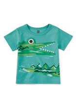 Tea Collection Baby Caiman Graphic Tee Patina
