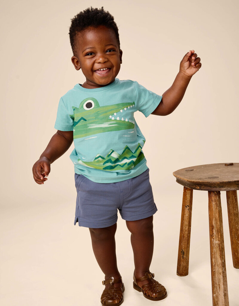 Tea Collection Baby Caiman Graphic Tee Patina