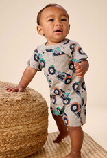Tea Collection Pocket Shortie Baby Romper Motocicleta