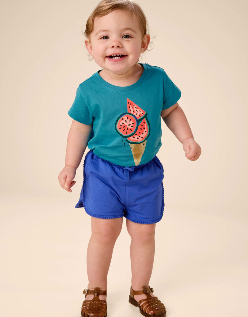 Tea Collection Watermelon Cone Graphic Tee Bondi Blue