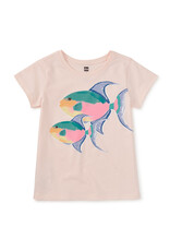 Tea Collection Queen Trigger Fish Graphic Tee Creole Pink