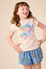 Tea Collection Queen Trigger Fish Graphic Tee Creole Pink