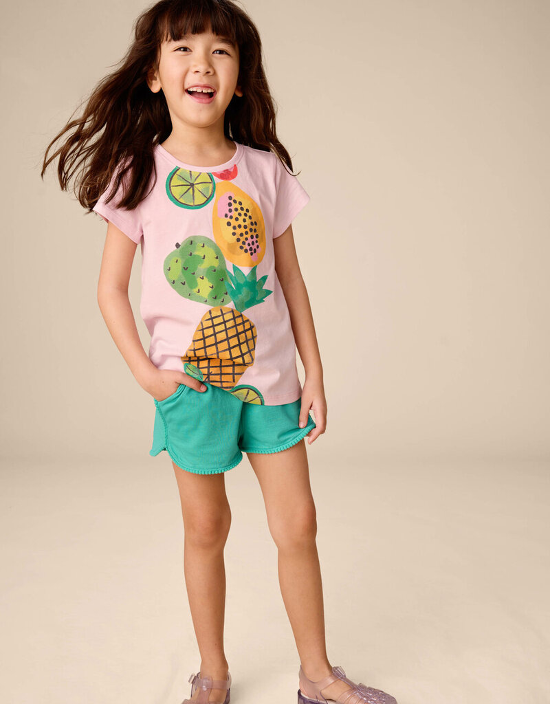 Tea Collection Pom-Pom Gym Shorts Light Laguna