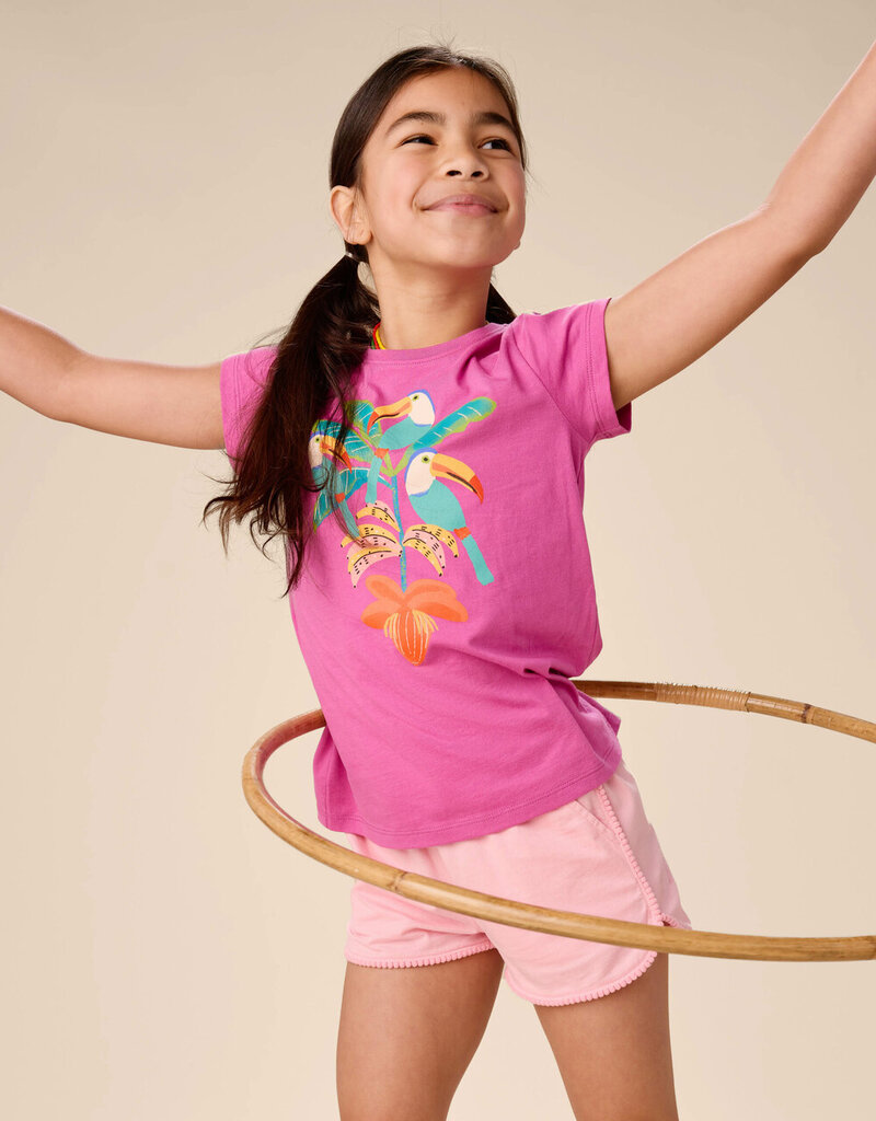 Tea Collection Pom-Pom Gym Shorts Blossom