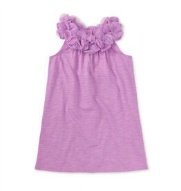 Tea Collection Blooming Lily Shift Dress Sheer Lilac