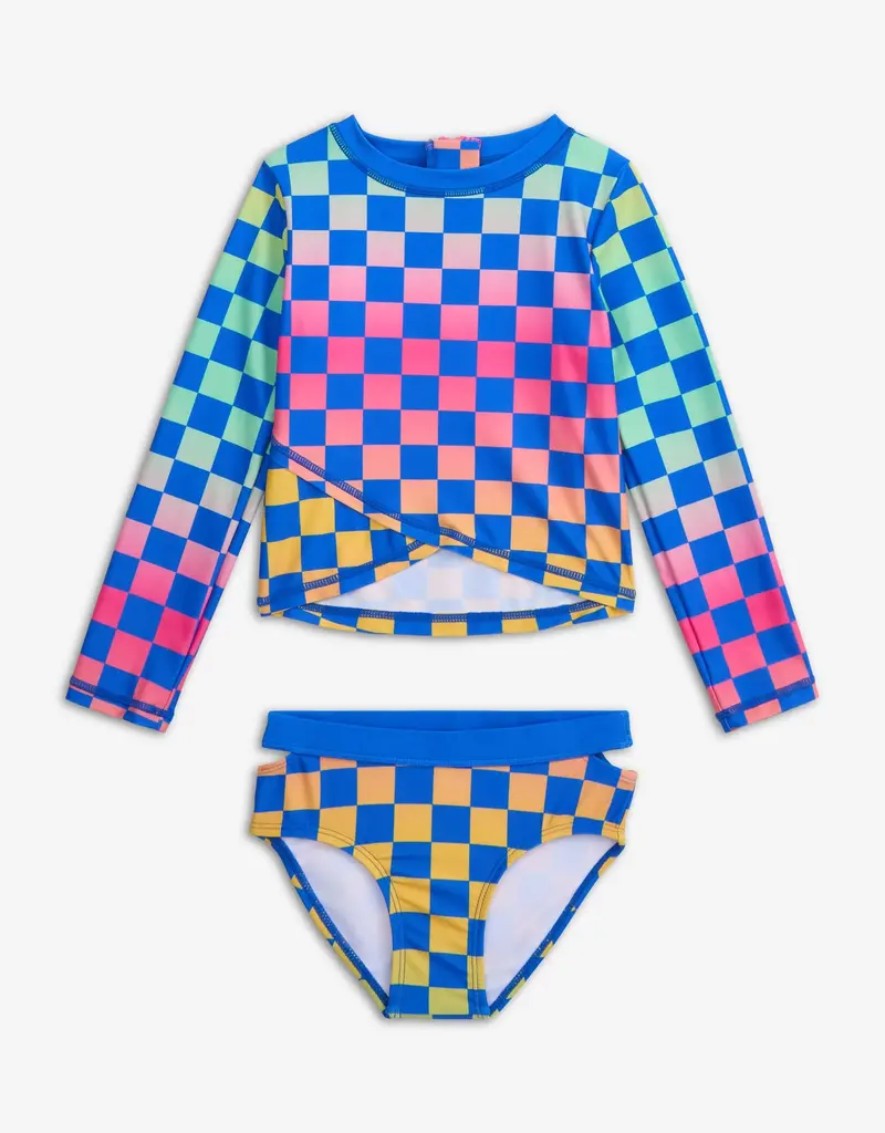 Appaman Oceana Rash Guard Set Checkerboard