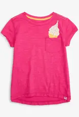 Appaman Ice Cream Cone Pocket Tee Fuchsia