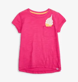 Appaman Ice Cream Cone Pocket Tee Fuchsia