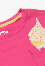 Appaman Ice Cream Cone Pocket Tee Fuchsia