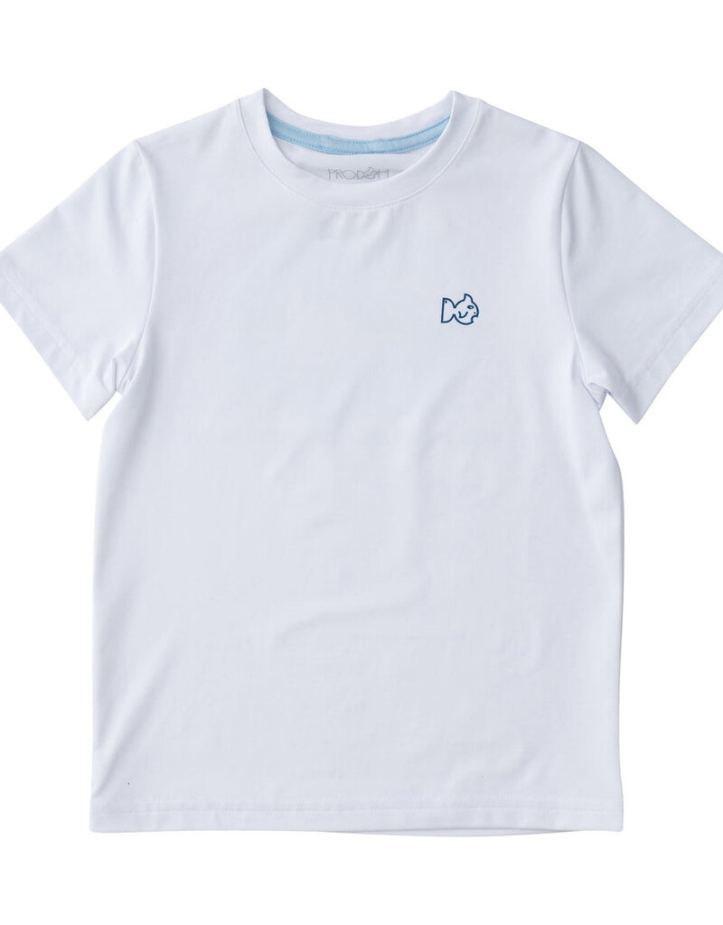Prodoh Pro Performance S/S Fishing Tee Bright White