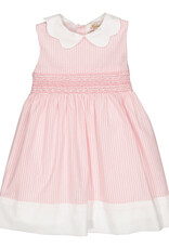 Kidiwi France Flora Smocked Dress Pink Stripes