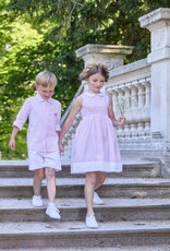 Kidiwi France Flora Smocked Dress Pink Stripes