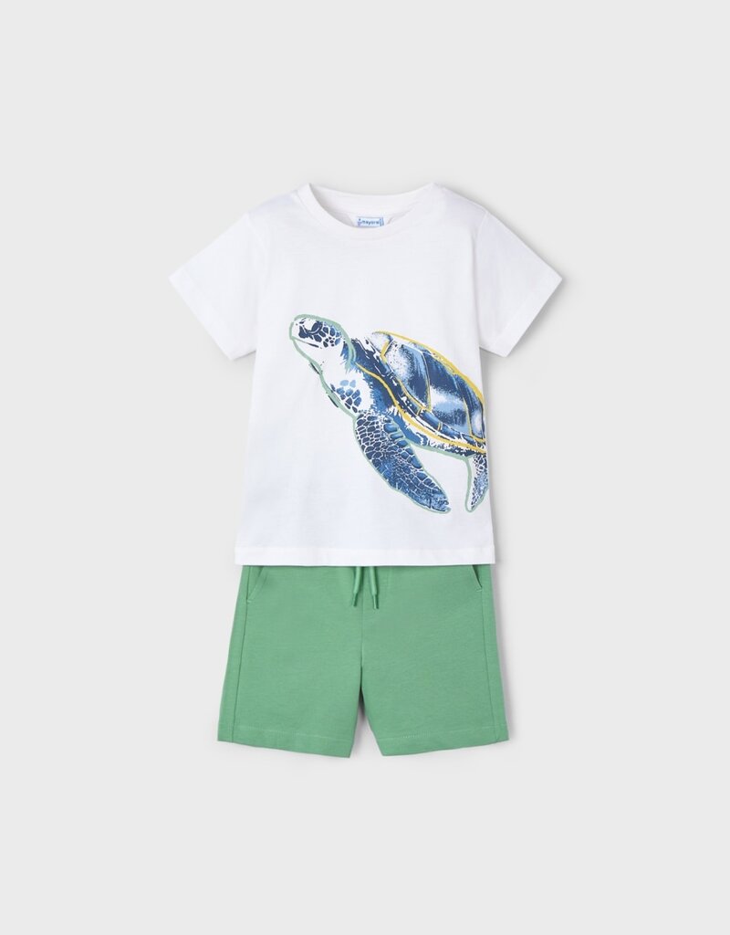 Mayoral Turtle T-Shirt and Shorts Set