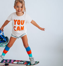 Minimalist Folk Co. You Can White w/Orange Tee