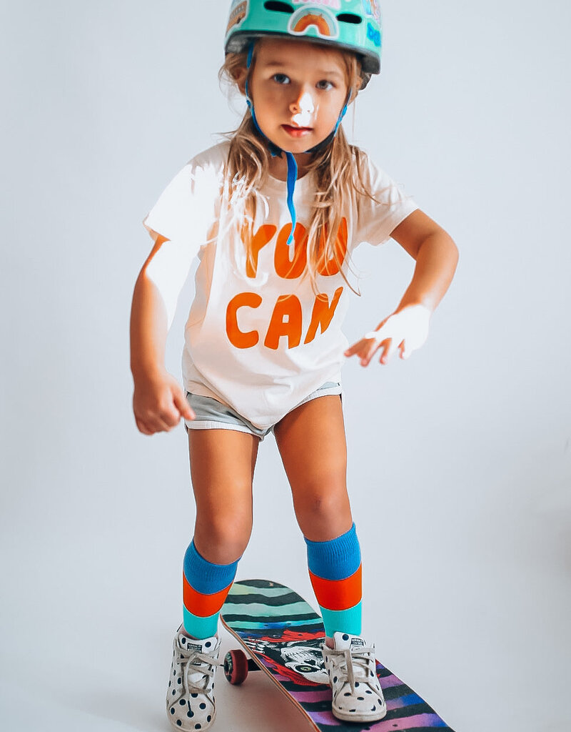 Minimalist Folk Co. You Can White w/Orange Tee